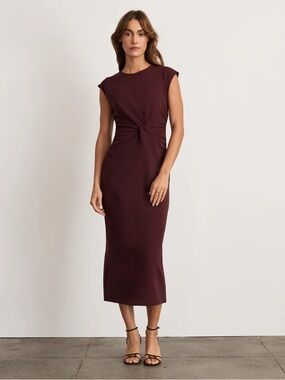 Tanya Taylor Kimberly Dress Deep Plum